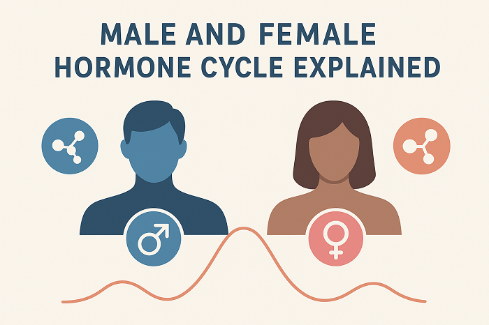 male and female hormone cycle