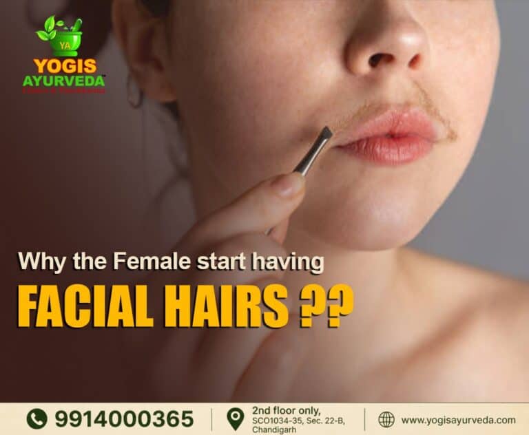 Why the Female start having Facial Hairs ??
